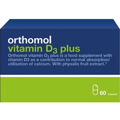 Ортомол Orthomol Vitamin D3 №60 капсул 40306 фото