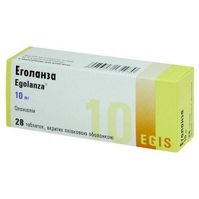 Еголанза 10 мг таблетки №28 30106 фото