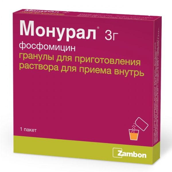 Монурал 3000 мг №1 порошок (Фосфоміцин) 12174 фото