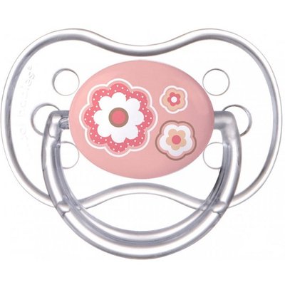 Пустушка Canpol Newborn baby силіконова ортодонтична 6-18 міс рожева 39892 фото