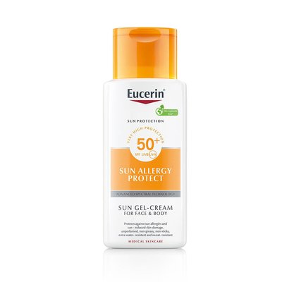 Eucerin Аллердж Протект SPF50+ сонцезахисний крем-гель для обличчя та тіла, 150мл Еуцерин 42831 фото