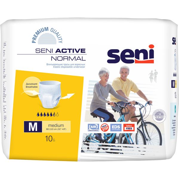 Подгузники -Трусики SENI ACTIVE Normal Medium Air (2) 10шт. 41263 фото