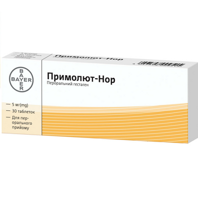 Примолют-Нор 5 мг таблетки №30 Норетистерону ацетат 39101 фото