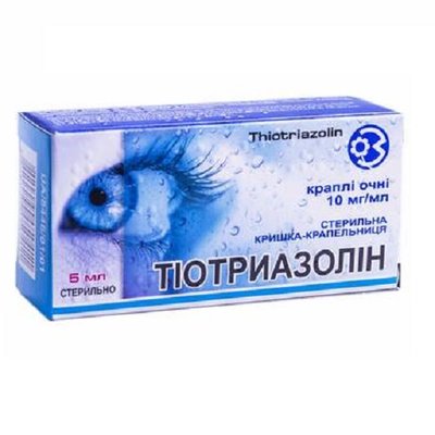 Тіотриазолін 1% очник краплі 5 мл 19861 фото
