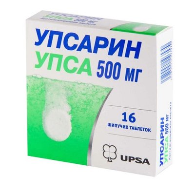 Упсарин Упса 500 мг шипучі таблетки №16 шт 20626 фото