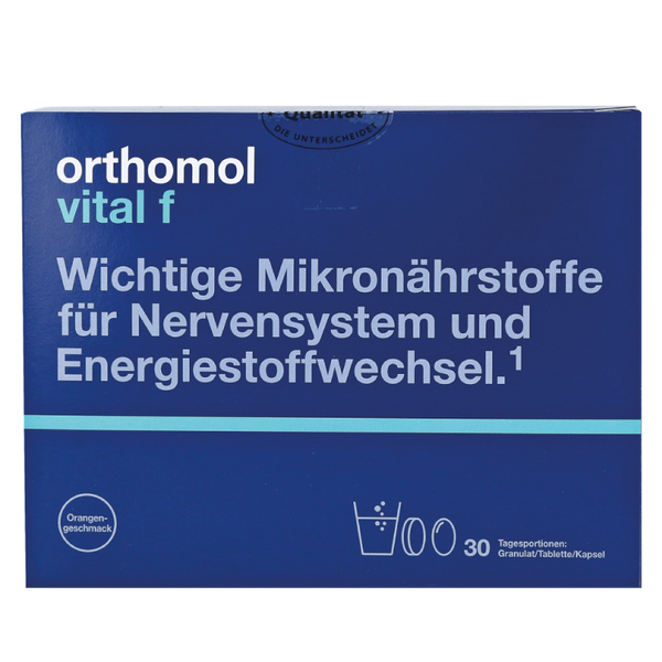 Ортомол Orthomol Vital F гранули+капсули+пігулки на 30 днів 38559 фото