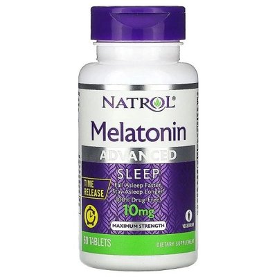 Мелатонін 10 мг таблетки №60 шт NATROL 41535 фото
