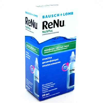 Раствор ReNu MultiPlus для контактных линз 60мл Реню 16943 фото