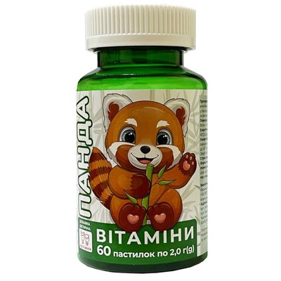 Панда витамины желейные на основе пектина со вкусом малины №60 42553 фото