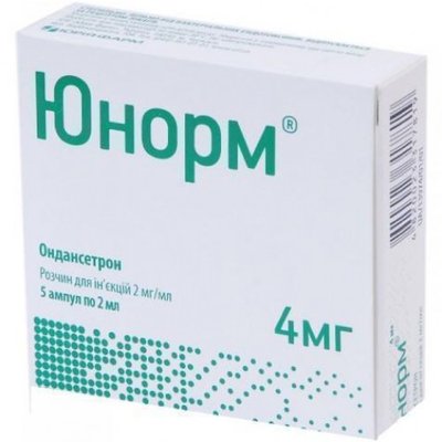 Юнорм 4 мг розчин для ін'єкцій ампули 2 мл №5 шт 39936 фото