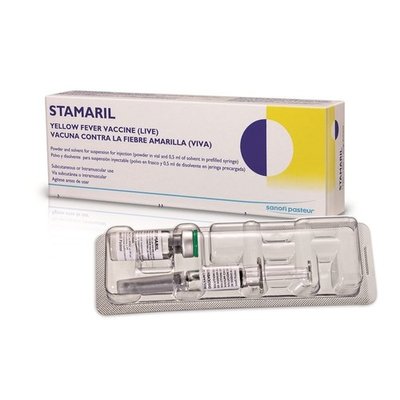 Стамарил вакцина для профілактики жовтої лихоманки 0,5 мл у шприці №1 32032 фото